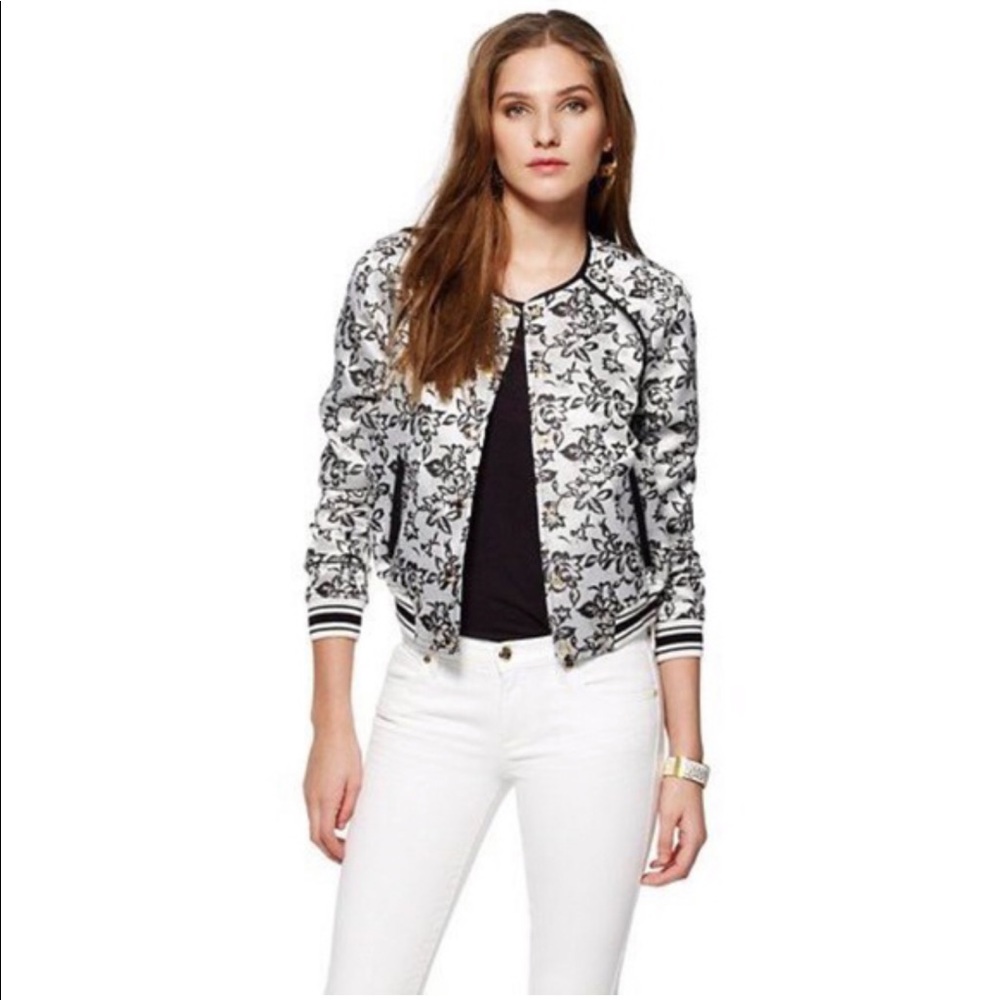 Juicy Couture NWT Floral Jacquard Bomber Jacket S